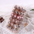 thumbnail image 3 of Bola de plástico chapada para Navidad, colgante pequeño de 4 cm y 36 cm, en caja, para decoración de ventanas de centros comerciales de Navidad, 3 of 4