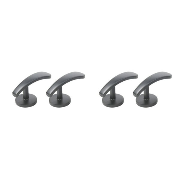 Cateissary Gancho de Metal montado en la pared para colgar en la pared, soporte para cortina, dormitorio y baño, 2 uds. Type1 NO1
