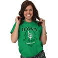 thumbnail image 4 of Iowa Floral Corn Symbol Cute IA Women's Graphic T Shirt Tees Brisco Brands X, 4 of 6