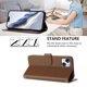 thumbnail image 4 of Funda Cartera GANGXUN para iPhone 15 Plus – Cierre Magnético, Protección RFID, Correa Desmontable, Compatible con Carga Inalámbrica, 4 of 6