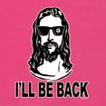 thumbnail image 5 of Wild Bobby, Jesus: Ill Be Back Inspirational/Christian Women Racerback Tank Top, Raspberry, X-Large, 5 of 5