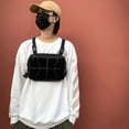 thumbnail image 4 of Sywqhk Chaleco Oxford Bolso De Hombro En El Pecho Chaleco Unisex Riñoneras Streetwear (Negro) Sywqhk Para estrenar, 4 of 9