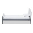 thumbnail image 2 of Baxton Studio Nereida Modern Classic Mission Style Grey-Finished Wood Twin Platform Bed, 2 of 7
