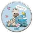 thumbnail image 1 of 1 oz Silver Colorized Round - APMEX (2018 Baby Boy Giraffe), 1 of 4