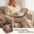 thumbnail image 4 of Pzuqiu Lion Bible Book Holder Bag for Women Large Bible Cover Church Bag Tote Bags Quilted Bibles Protective with Durable Handle&Pocket Ideal for Baptism Christenings, 4 of 7