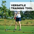 thumbnail image 1 of 2Pack Golf Alignment Rods Golf Swing Trainer Sticks Golf Swing golf Training Equipment Green, 1 of 9