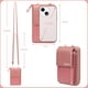 thumbnail image 2 of Bolso de mano para mujer, bolso de hombro de gran capacidad, bolso pequeño para mujer, bolso para teléfono móvil, bolso de hombro para mujer, compatible con iPhone 13 Pro de menos de 7,5 pulgadas, 2 of 5