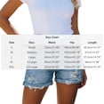 thumbnail image 2 of Costeam Womens High Waist Ripped Denim Shorts Distressed Cuffed Hem Casual Jean Shorts with Pockets Stretchy Frayed Raw Hem Summer Everyday Short Jeans, 2 of 4