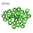 thumbnail image 3 of Unique Bargains 30packs Countersunk Washer M4 Anodized Aluminum Alloy Finishing Washers, Green, 3 of 4