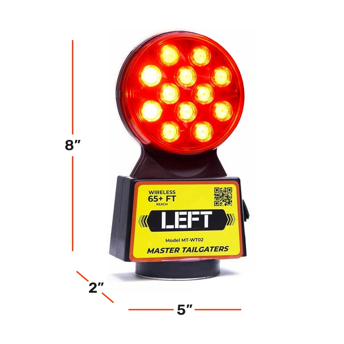 Master Tailgaters Wireless Trailer Tow Lights - Magnetic Mount - 48ft Range - 4 Pin Blade Connection