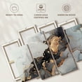 thumbnail image 6 of Elephant Stock Black And Gold Splash Wall Art - Horizontal Multi Panel Canvas - Living Room Wall Decor - Abstract Multi Panel - Gold And Gray Decor - 36" x 22", 6 of 8