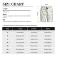 thumbnail image 3 of Tideii Watercolor Wildflower 2 Print Men's Short Pajama Pants, Elastic Pocket Summer Pajama Pants Sleepwear, Lounge Pants-X-Large, 3 of 6