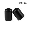 thumbnail image 2 of Uxcell Screw Thread Protectors End Caps Vinyl 50 Pcs 0.47" Black, 2 of 3