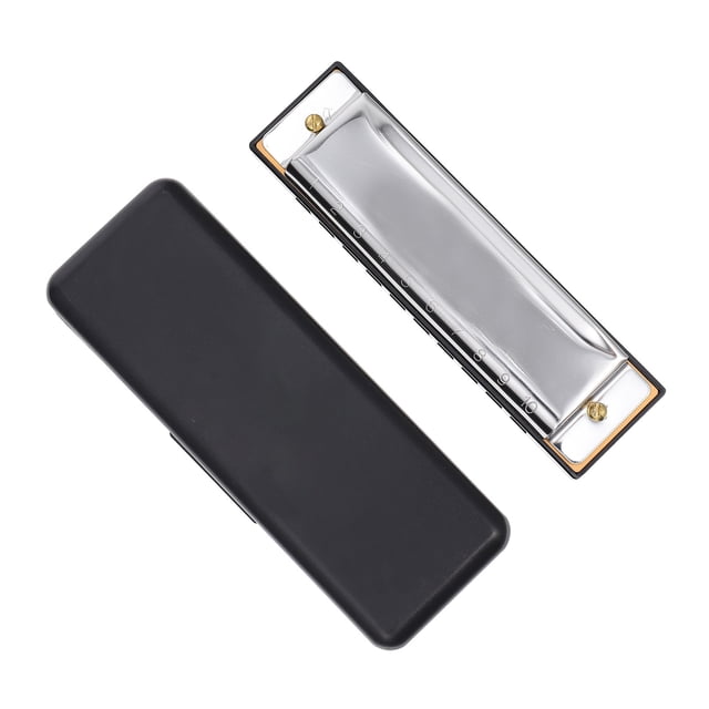 GOOHOCHY 1 PC Duradero 10-agujero Blues de 20 tonos Harmonica Pequeño Instrumento Blues Harmonica