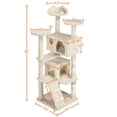 thumbnail image 3 of Árbol para gatos Yaheetech de 157 cm con condominio y rascadores, 3 of 9