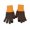 Orange, variant on Xfvqtps Full Finger Gloves Touchscreen Winter Warm Gloves Knit Color Blocking Stretchy Extended Mittens for Women Navy