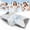 Gray, variant on Ergonomic Contour Pillow, Breathable Grid Surface Bed Pillow with Multi-Zone Shape