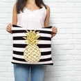 thumbnail image 2 of Pineapple Pillow Covers 20x20 Inch Decorative Throw Pillow Cover, Modern Abstract Fruits Black White Stripe Sofa Pillowcases Accent Cushion Case Home Decor Bedroom Living Room, 2 of 6