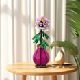 thumbnail image 4 of Peony Flower Building Blocks Set 147PCS Pink Floral Bouquet Model in Vase DIY Assembly Botanical Decor Gift Home Desk Ornament, 4 of 9