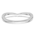 thumbnail image 5 of 14K White Gold Ring Band Wedding Diamond Round , Size 5, 5 of 7