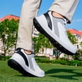 thumbnail image 3 of YOURDIARY Mens Waterproof Golf Shoes - Spikeless Traction, Breathable & Lightweight for All-Day Comfort, 3 of 7