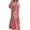 Red, variant on utcoco Women's 2026 Summer Casual Striped Button Down Maxi Dress Tie Waist Short Sleeve Shirt Dress with Pockets