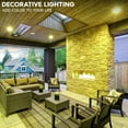thumbnail image 2 of Luxrite LED PAR38 Flood Yellow Light Bulb, 8W=45W, Damp Rated, UL Listed, E26 Base, Indoor Outdoor, Decoration 3 Pack, 2 of 7