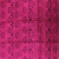 thumbnail image 1 of Ahgly Company Indoor Square Oriental Pink Industrial Area Rugs, 3' Square, 1 of 4