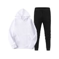thumbnail image 1 of Oucaili Conjunto de chándal de 2 piezas para hombre, conjunto de chándal informal de forro polar para correr y trotar, 1 of 2