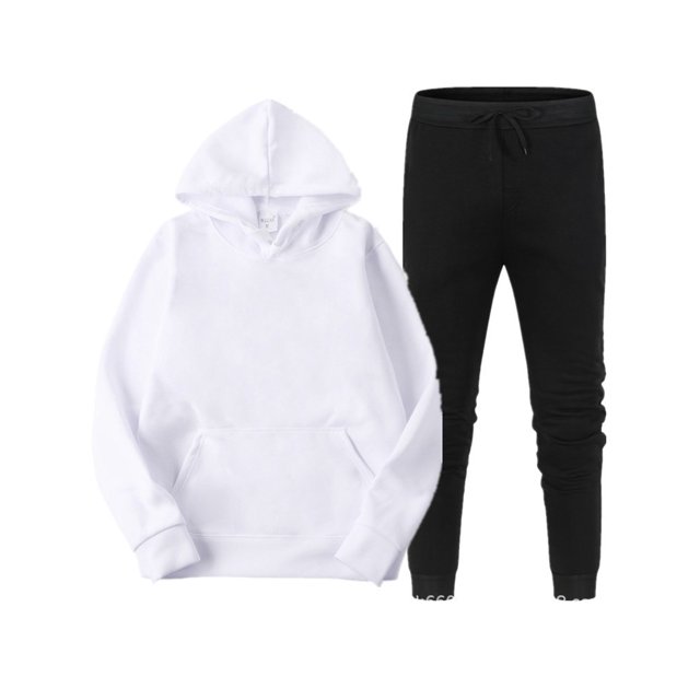 Oucaili Conjunto de chándal de 2 piezas para hombre, conjunto de chándal informal de forro polar para correr y trotar