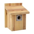 thumbnail image 1 of House de pájaros Caja de anidación de pájaros decoración decorativa de alimentación decorativa fuera de la casa para pájaros para el jardín presente, 1 of 8