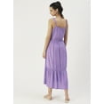 thumbnail image 3 of DressBerry Women’s Solid Viscose Rayon Dress Square Neck Sleeveless Calf Length Regular Wear Light Weighted Casual Summer Long Dress, 3 of 7