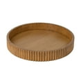 thumbnail image 7 of Better Homes & Gardens Ribbed Wood Decorative Tray, Honey Finish, 16.4", 7 of 7
