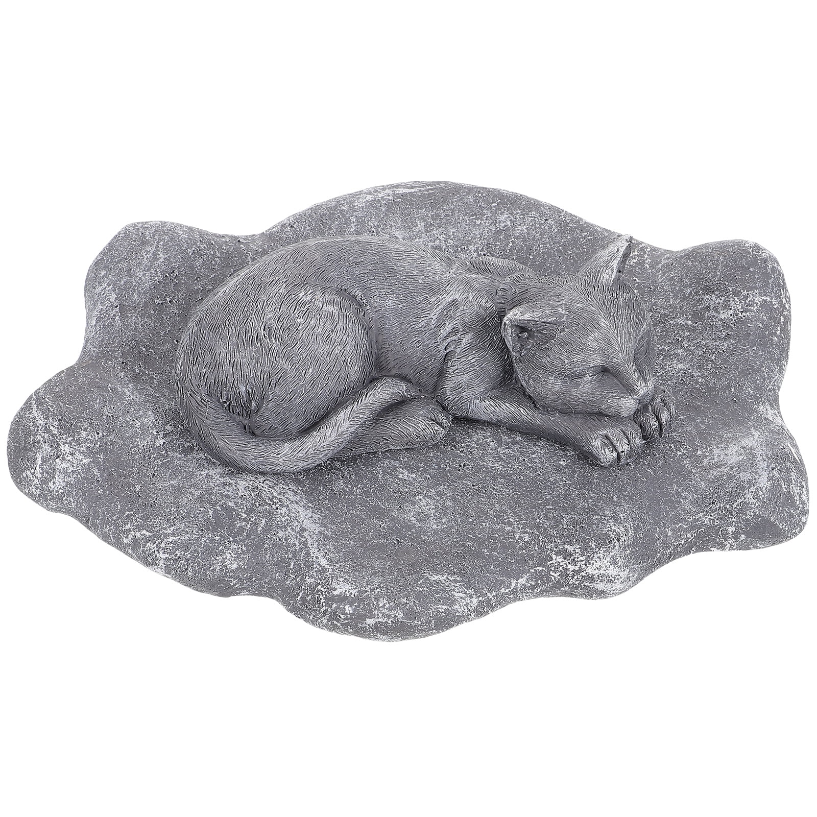 Lápida Personalizada Para Mascota - Huella De Pata De Perro O Gato, Cemento Sólido, 9x15 Pulgadas, Añade El Nombre