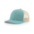 thumbnail image 2 of Richardson - Low Pro Heather Trucker Cap - 115CH - Green Teal Heather/ Birch, 2 of 5