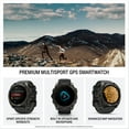 thumbnail image 6 of Garmin fenix® 8 – 51 mm, AMOLED, Sapphire, Premium Multisport GPS Smartwatch, Long-Lasting Battery Life, Dive-Rated, Built-in LED Flashlight, Carbon Gray DLC Titanium with Pebble Gray Band, 6 of 7