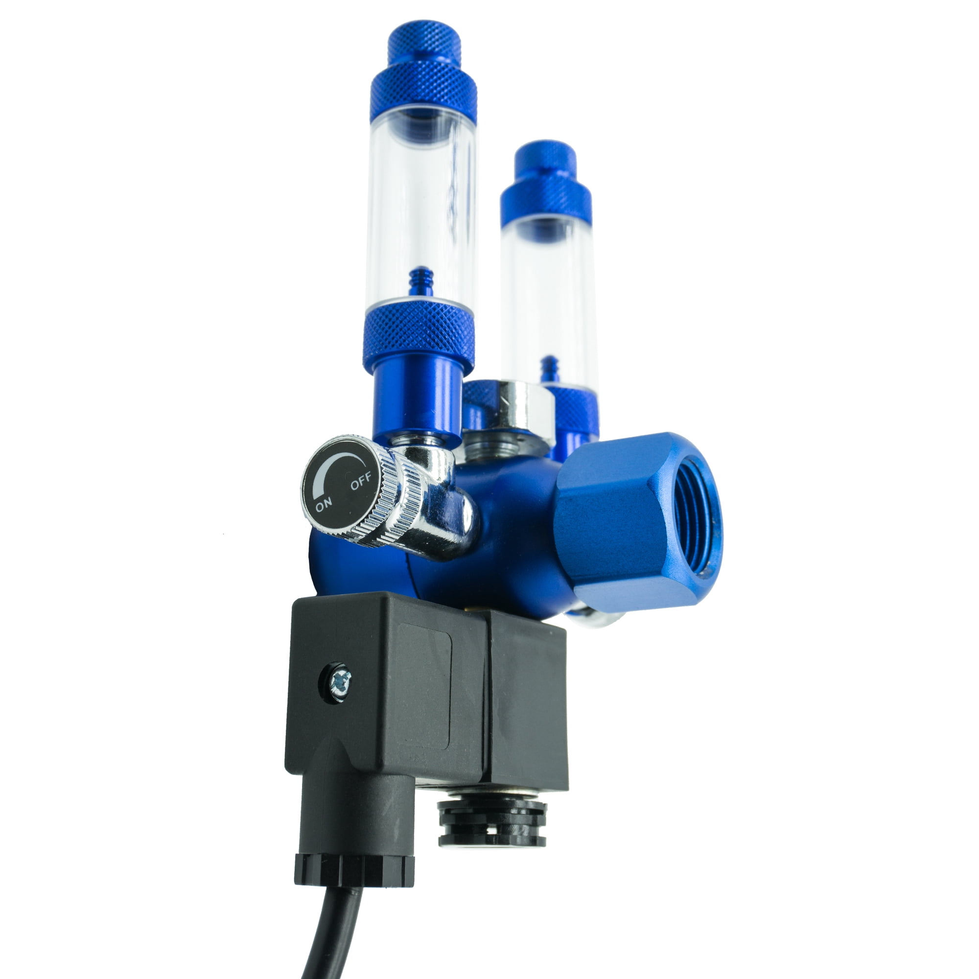 VENO CO2 Elite Aquarium CO2 Regulator Duo Stage w/One Gauge, Two Bubble Counters, w/Solenoid