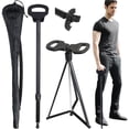 thumbnail image 1 of ALEVMOOM Bastón plegable con asiento para hombres y mujeres, silla de bastón portátil ajustable 2 en 1, bastón con asiento para personas mayores y adultos, taburete con muletas y bolsa de transporte p, 1 of 5