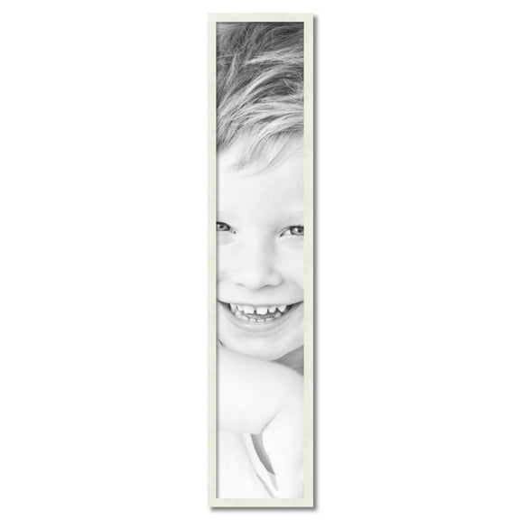 ArtToFrames 10" x 52" White Picture Frame, 10x52 inch White Wood Poster Frame (WOM-5140)