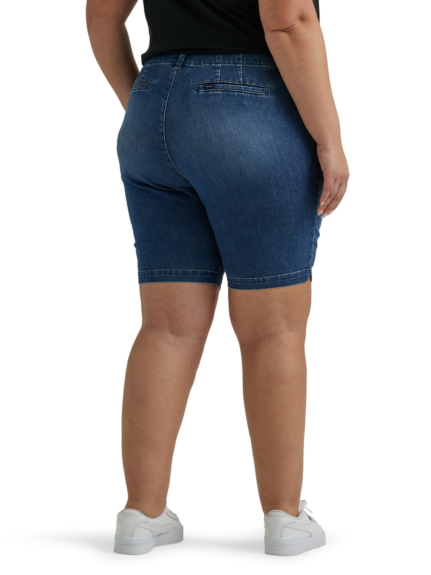 Lee Women's Plus Size 9" Chino Bermuda Shorts