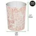 thumbnail image 5 of mDesign Steel/Plastic Toilet Bowl Brush 1.7 Gal Trash Can Combo - Pink Marble, 5 of 8