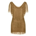 thumbnail image 6 of Alkepwun Fringe Dress Women Sexy Deep V Neck Tank Mini Flapper Dress Sleeveless Backless Skinny Cocktail Party Dress, 6 of 9