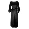 thumbnail image 2 of gótico victoriano renacentista cuello cuadrado Vintage Wench medieval L, 2 of 8