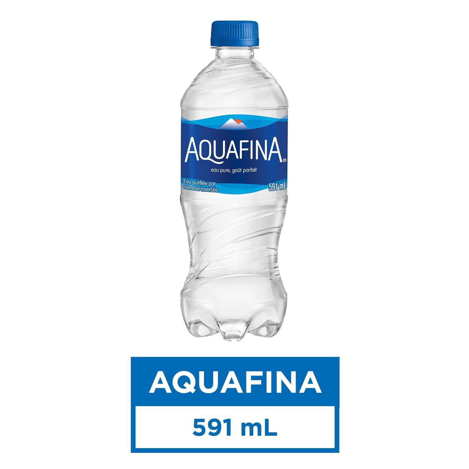 Aquafina Purified Water 591mL, Bottle, 591 mL
