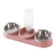 thumbnail image 1 of Cuencos para comida húmeda y seca, cuenco desmontable para agua y comida para mascotas, plato elevado para gatos Rosa, 1 of 9