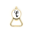 thumbnail image 1 of Universe And Alien Jumping Alien Beer Bottle Cap Opener Stainless Steel Key Chain, 1 of 3