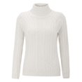 thumbnail image 2 of Casual Female Woman Sweaters Womens Autumn And Winter Regular Turtleneck Long Sleeved Knitted Sweater, 2 of 8