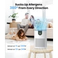thumbnail image 7 of VEWIOR Air Purifiers for Home, Air Purifiers for Bedroom Large Room up to 1200 sq.ft with H13 HEPA Washable Filter, Aromatherapy, PM2.5 Display, Sleep Mode, Auto Mode for Dust, Smoke, Pets Hair, 7 of 7