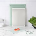 thumbnail image 6 of COOK WITH COLOR 3-Piece Extra Large Cutting Board Set with Rubber Borders, Mint, 6 of 7