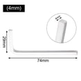 thumbnail image 1 of L Shape Square Head Wrench Square Key 4 Point Wrench Screwdriver Set 3-10mm Tightening Square Screws Hand Repair Tool Accessory 4mm, 1 of 9